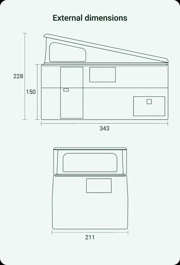 External dimensions