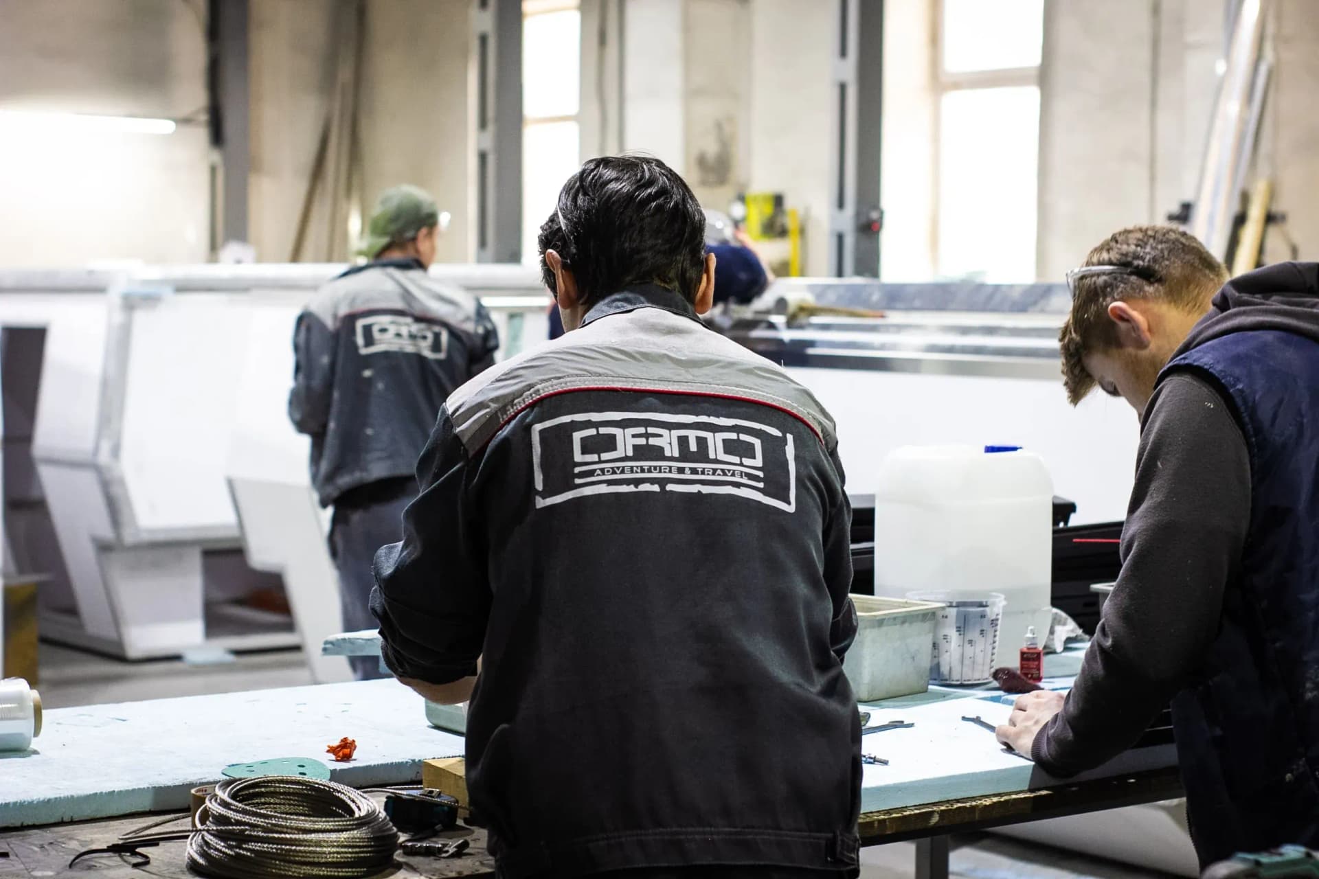 The ORMO production team at work