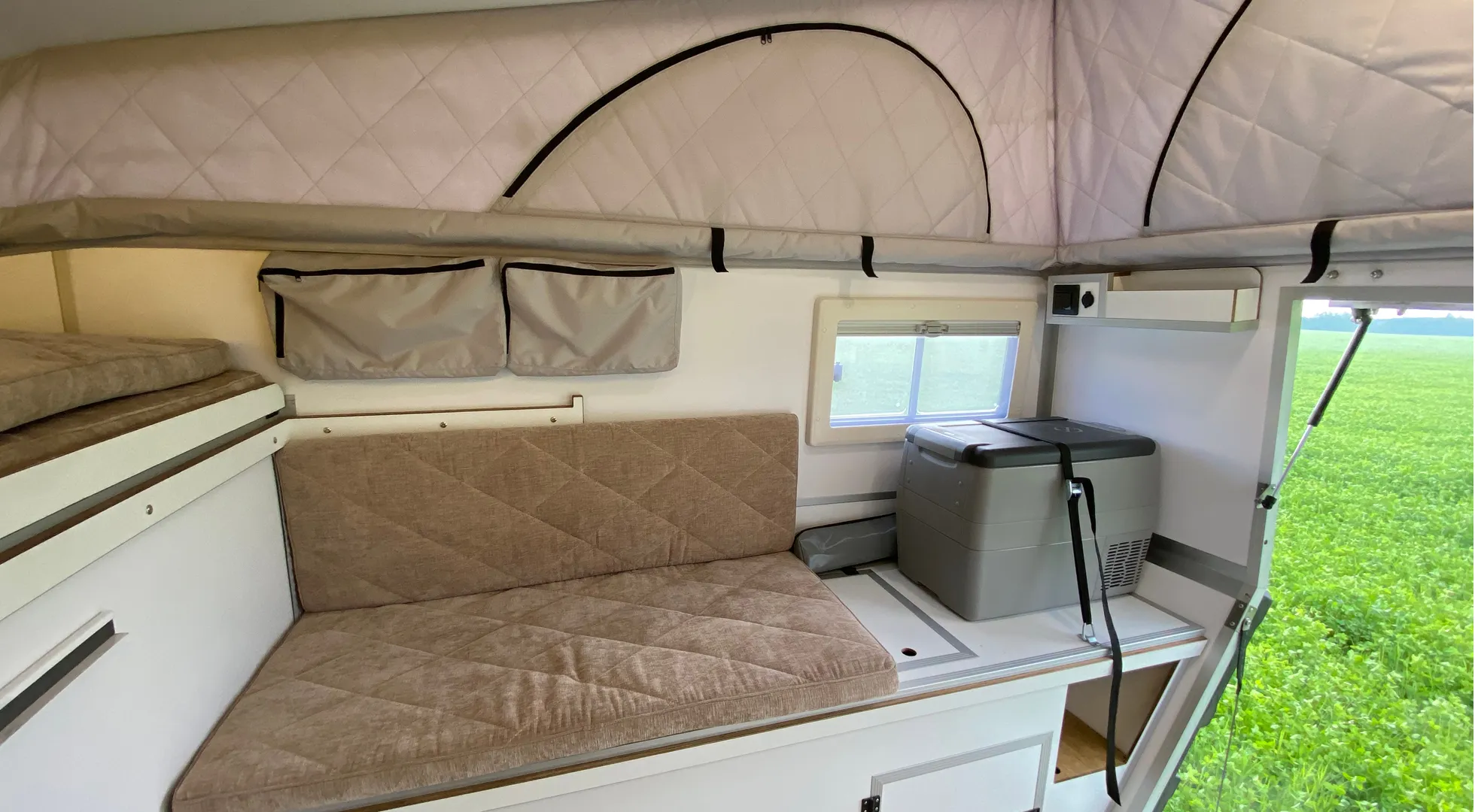 Pickup camper outlet interior