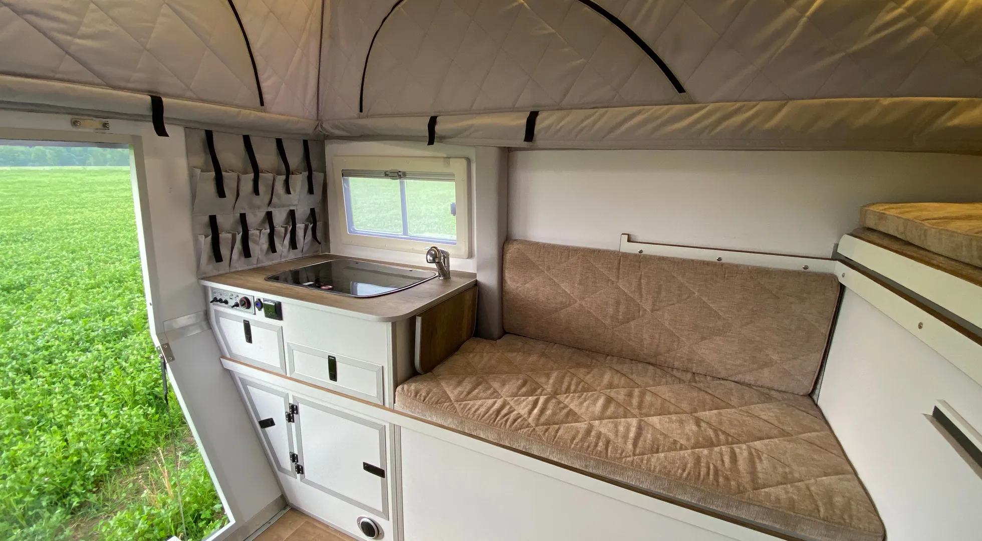 Pickup camper outlet interior